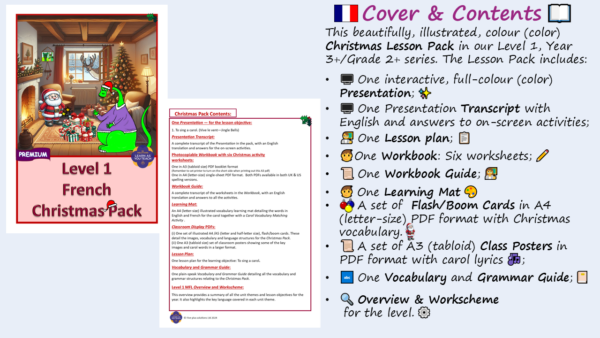 KS2 FRENCH: YEAR 3 CHRISTMAS LESSON PACK - Image 2